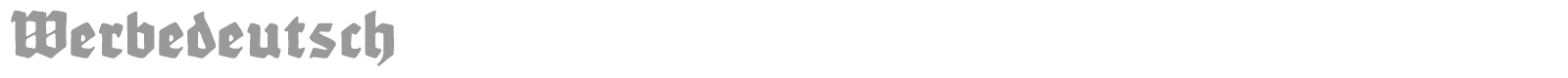 Werbedeutsch Heavy font preview
